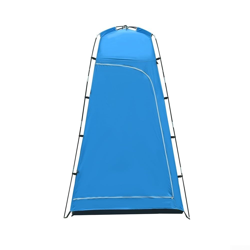 Instant Pop Up Prywatność namiot na zewnątrz kemping kabina prysznicowa przenośna toaleta schronienie wodoodporna tkanina osłona przeciwsłoneczna plaża garderoba 130 x 130 x 210 cm (niebieski)