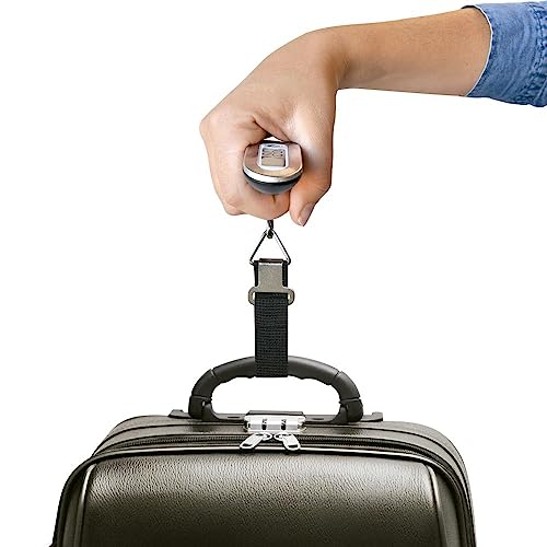 Geonav Balança Digital de mão, capacidade até 50kg, TLBA02, Prata/Preta