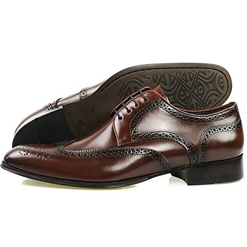 Sapato Social Neway em Couro Masculino Whisky