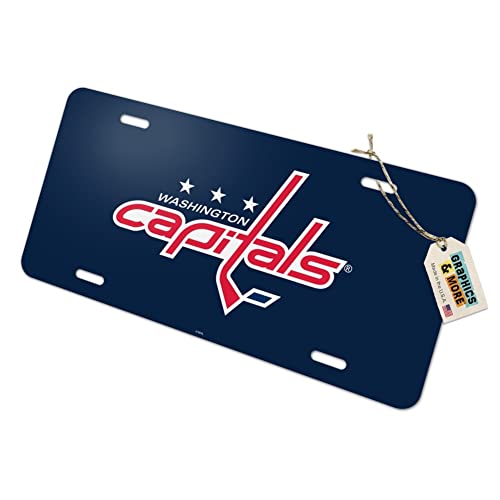 GRAPHICS & MORE Washington Capitals Logo Novelty Metal Vanity Tag License Plate