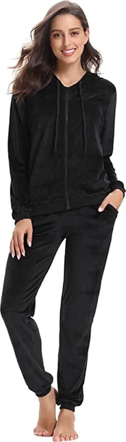 Survêtement de jogging noir S pour femme ensemble maison et sport