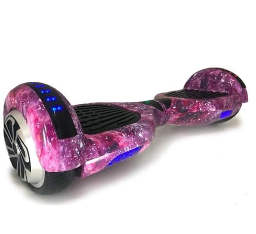 Hoverboard Skate Elétrico 6.5' com Bolsa Led Bluetooth Roxo Galáxia Brinovar