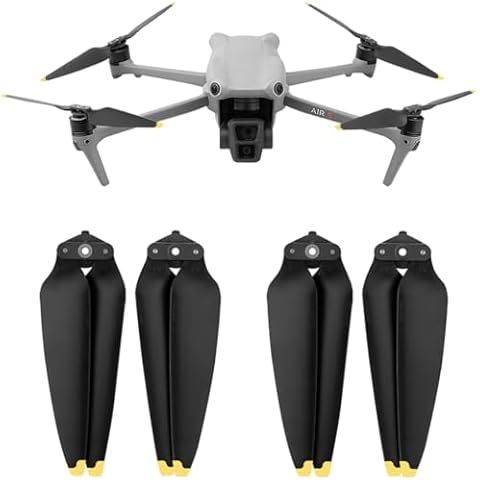 Air 3 Propellers Low Noise Spare Blades Replacement Quick-Release Props Wings for DJI Air 3 Drone Accessories（Gold） Cover