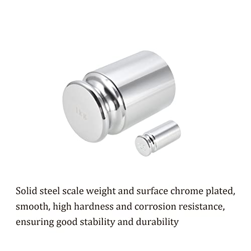 Kozelo Scale Calibration Weight Set - [10g 1000g x M1 Precision] Chrome Plated Steel Gram Weight for Digital Jewelry Scale Science Lab Balance