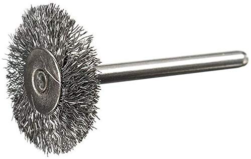 Image of 10 Pcs 3mm Shank Wire Brushes Wire Wheel Polish Brushes 22mm for Rotary Tool