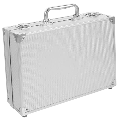 DIYEAH Maletín De Aluminio Pequeño Caja Metálica Multifuncional Para Herramientas e Instrumentos Portátil Para Profesionales 1 Unidad Diseño Ligero 29x20x9 Cm Sin Cerradura