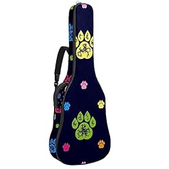 Housse de protection imperméable en tissu Oxford pour guitare électrique avec poignée latérale rembourrée Motif flamant rose, Multicolore., 42.9×16.9×4.7 in, Sacs pour guitare acoustique - Les Beatles, Paul McCartney, John Lennon, RIngo Starr, George Harrison