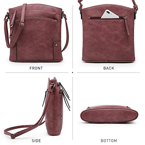 VONMAY Crossbody Bags for Women Purses Handbags Multi Pockets Shoulder Bag (Purple) by VONMAY - Used condition - Image 5