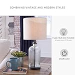 Signature Design by Ashley Bandile Modern Farmhouse 22.5" Seeded Glass Table Lamp, Bronze - Image 4