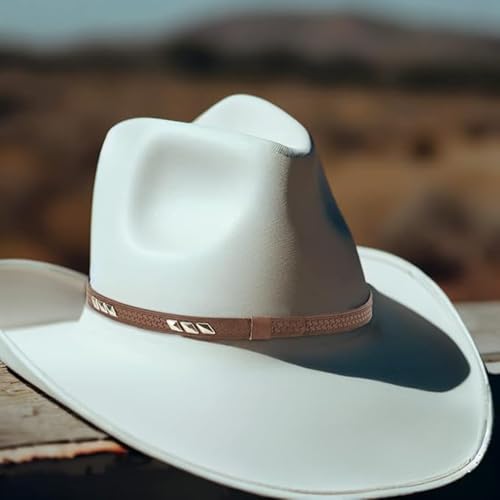 Image of Gamboa Hat Bands for Cowboy and Cowgirl Western Accesories for Men and Women Leather Style Hat Belt Band