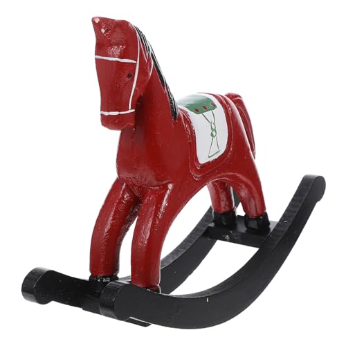 Interattivo e coinvolgente: la funzionalità a dondolo aggiunge una dimensione interattiva, rendendolo un'aggiunta deliziosa sia per scopi decorativi che ludici, dondolo a forma di cavallo, cavallo in legno