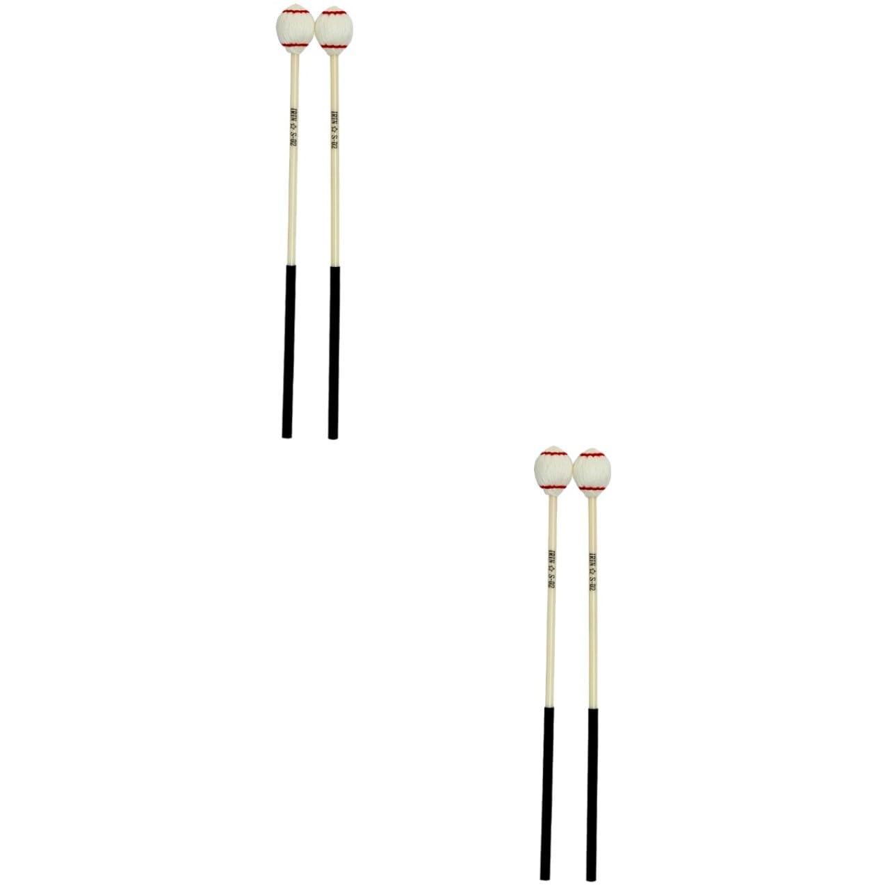 ibasenice 2paare Musikalische Für Marimba Xylophon Teiliges Langlebig Mit Praktischem Ständer Für Musikliebhaber Sicheres Material Geschenkidee