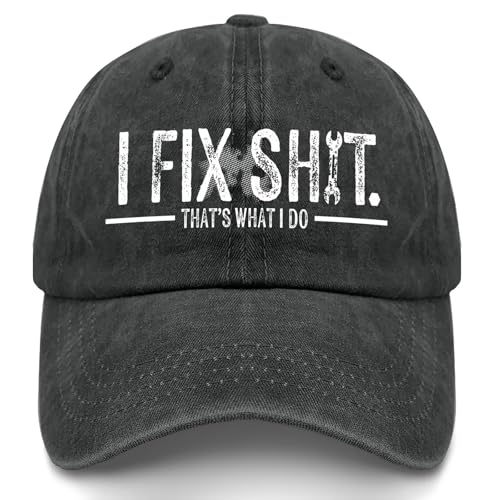 Mechanic Hat I Fix Sht Thats What i do Cap for DIY Automotive Repair Workshops Gift for Handymen & Mechanics