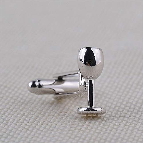 LUOSI manchetknopen fles manchetknopen rood glas Franse shirt Tie Clips manchetten knop voor mannen geschenken - Image 5