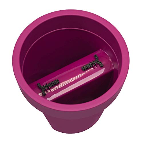 Prosper Plast Dlofr250–235 C 24.5 x 24.5 x 22.5 cm Lofly Railing Pot à fleurs Fuchsia