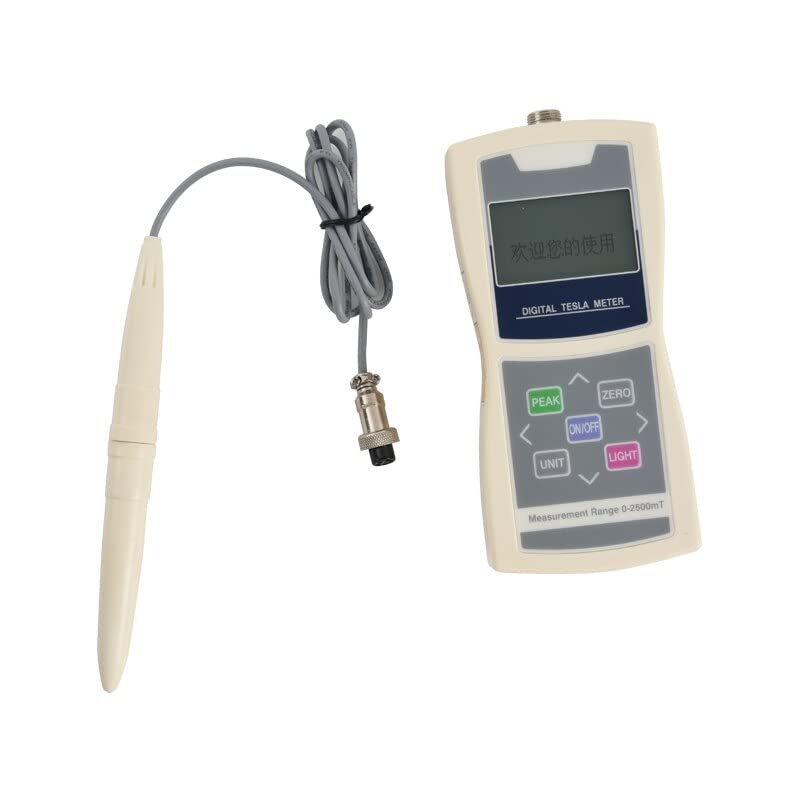 Handheld Digital Gaussmeter Surface Magnetic Field Tester with Probe 0-2400mT (Accuracy 1.0)