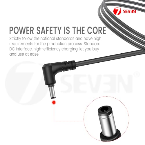 7SEVEN® 19V 0.84A Adapter for Lg Monitor Ads-15Fsg-19 19015Gpg-1 Ads-40Fsg-19 Supportable for Lg 18.5 Inch 19 Inch 21.5Inch 22Inch 24Inch 27Inch... - Image 3