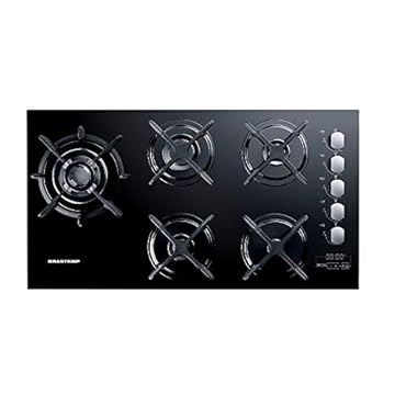 Cooktop 5 bocas Brastemp com Quadrichama e Timer Touch - BDT86AE BIVOLT