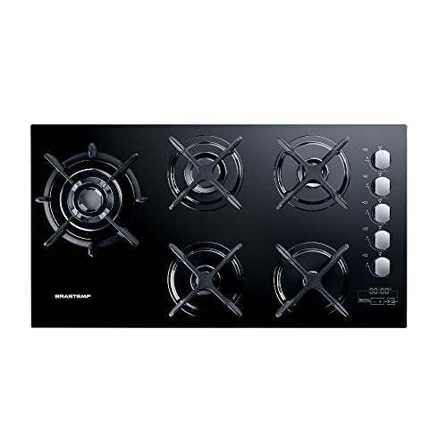 Cooktop 5 bocas Brastemp com Quadrichama e Timer Touch - BDT86AE BIVOLT