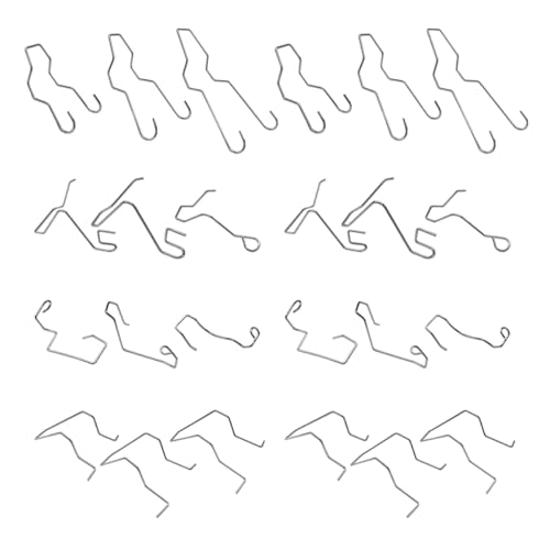 24PCS Car Bulb Retaining Spring Clips, Headlamp Dip Bulb Hoder Car Headlight Clamps, Universal Low Beam Bulb Clamp Car Headlight Bulb Retainers for H1/ H3 /H4 /H7