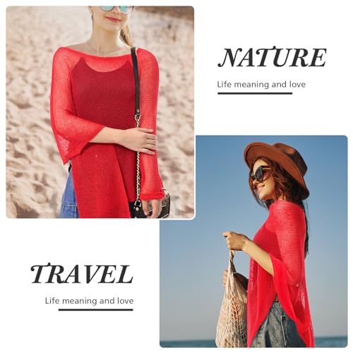 Image of Women Sheer Poncho Shrug Summer Sheer Blouse Top Lightweight Poncho Bolero for Evening Dress