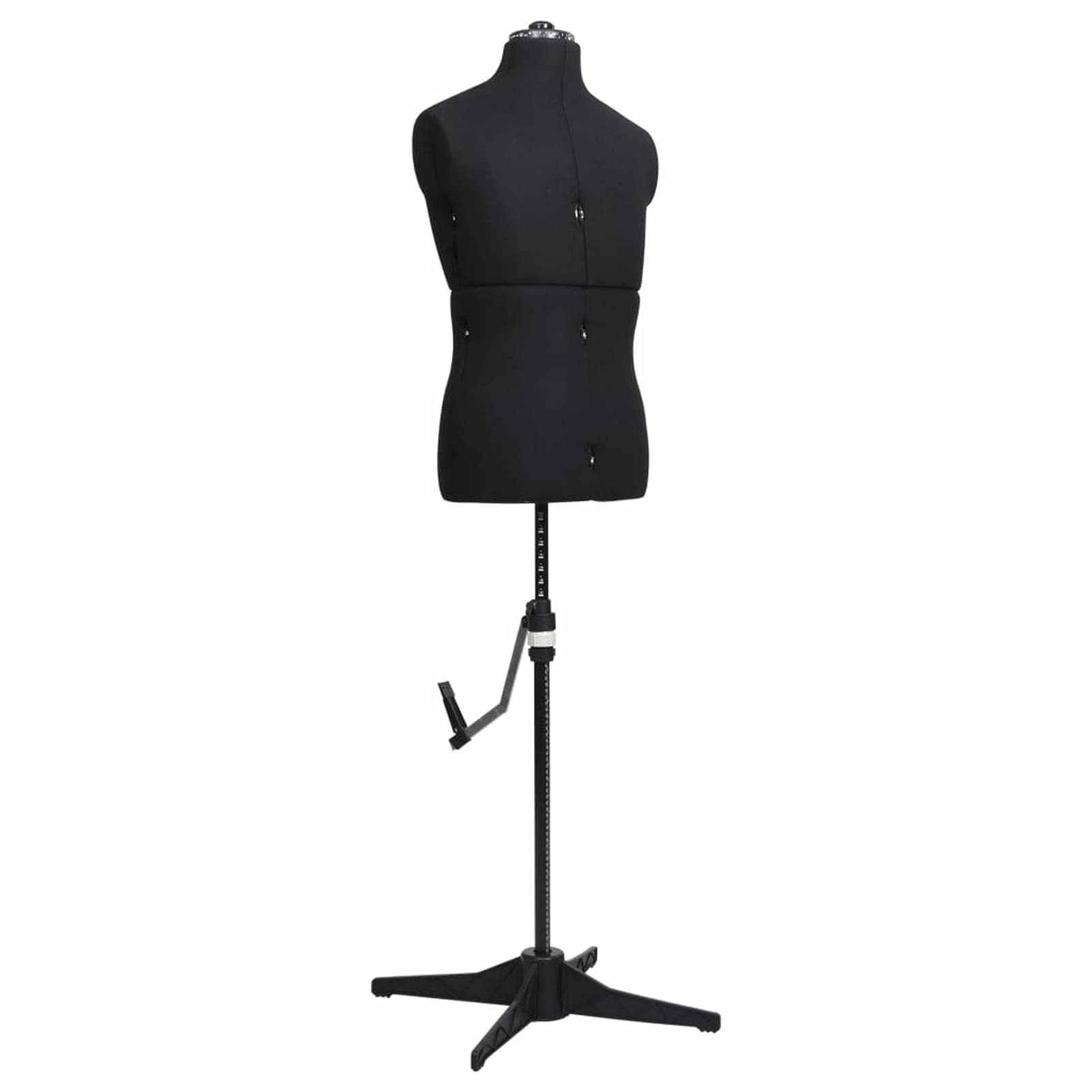 Maniquí de Sastre Ajustable Hombre Maniquí de Costura Ajustable para Hombre Maniquí Masculino de Costura Negro Talla S 37-45