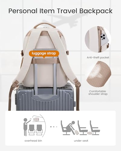 LOVEVOOK Laptop Backpack for Women, 15.6-Inch Work Backpack, Back to School Bookbag for College Student Teen Girls, Casual Personal Item Travel Bag Business Computer Daypack for Teacher Nurse, Gift4