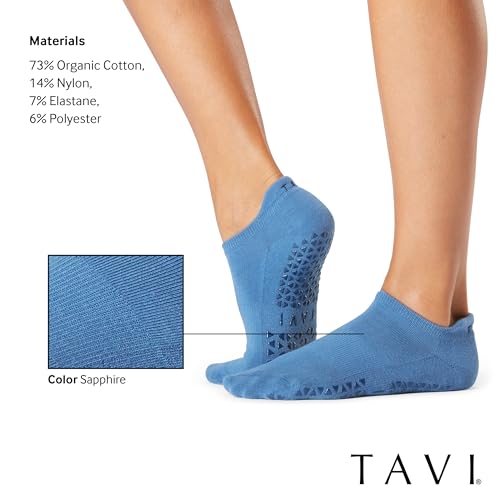 Image of TAVI Savvy Grip Socks - Pilates Socks for Women with Non-Slip Grips, Heel Tab and Arch Support, Wear for Yoga, Barre, Dance