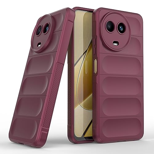 Image of Zapcase Back Case Cover for Realme Narzo 60X 5G | Compatible for Realme Narzo 60X 5G Back Cover | Liquid Silicon Magic Case with Camera Protection | Plum