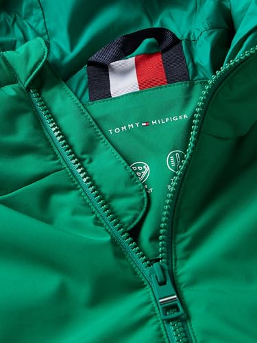 Tommy Hilfiger Herren Jacke Mix Hooded Jacket Übergangsjacke, Grün (Olympic Green), S – Ansicht 4