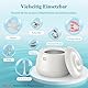 Minthouz Ultraschallreinigungsgerät 48kHz UV Ultraschallreiniger 24W Ultrasonic Cleaner 200ml Tragbar Dental Pod für Zahnschiene, Aligner, Zahnprothesen, Zahnbürstenköpfe, Retainer und Schmuck