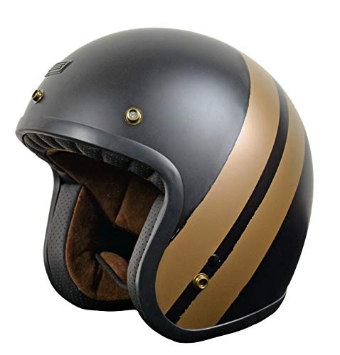 Origine Helmets Origine Primo Jack Matt Bronze-Black Casco Jet, Hombre, Bronce, M