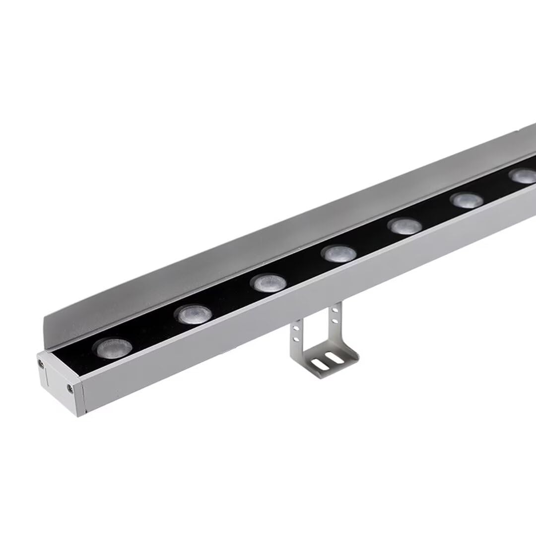 DC 24V Low-Voltage Wall Washer for Outdoor Lighting,18W/24W LED Wall Washer Lights with Adjustable Bracket,Waterproof LED Linear Strip Light,Flood spot Lighting with Visor for Landscape,Bridge
