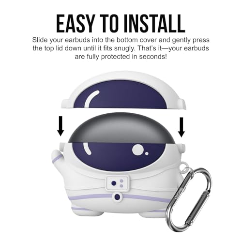 Image of Cartoon Silicone Case Cover for OnePlus Nord Buds 4 Pro (Astronaut)