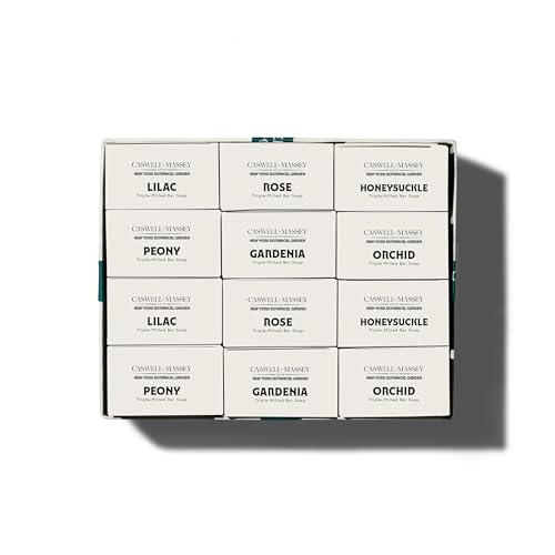 Image of Caswell-Massey Natural Bar Soap Gift Set for Women, Floral Collection, Moisturizing Triple-Milled Body Soaps for All Skin Types, Essential Oils & Plant-Based Formula, 6 Scents, 12 Bars x 3.5 Oz