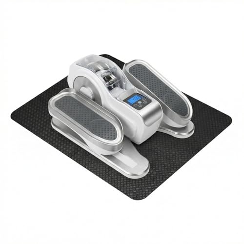 Stepwaver Double-Sided Rubber Non Slip Mat for Elliptical Machine 24x17 Anti Slip Mat for Vibration Plate & Stepper Odorless & Durable 0.12