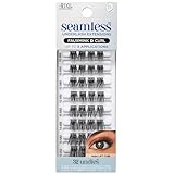 Ardell Extensiones de pestañas sin costuras, visón sintético, rizo D, 32 racimos (paquete de 1)