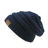 Crane Clothing Co. Womens Classic CC Beanies One Size Navy
