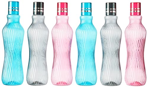 Homeor Unbreakable Plastic Water Bottle I Leak Proof I BPA Free Food Grade Fridge Water Bottle I Ideal for Gym, Office, Home, Travel, College, Easy to Clean, 1 Litre Each, Set of 6, Assorted (B0D3M36SGS) Amazon Price History, Amazon Price Tracker