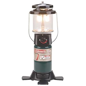 Coleman 1000 Lumens Deluxe Propane Lantern, Gas Lantern with Adjustable Brightness, Pressure Control, Carry Handle, and Mantles Included