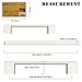 Amerdeco 10 Pack Brushed Satin Nickel Cabinet Pulls - 5 Inch(128MM) Hole Centers Kitchen Handles for Cabinets and Cupboards - ZH0060