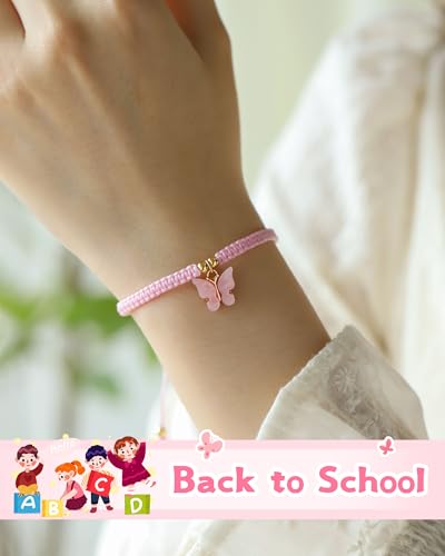 Pink Butterfly Adjustable Bracelet First Day of School Gifts3