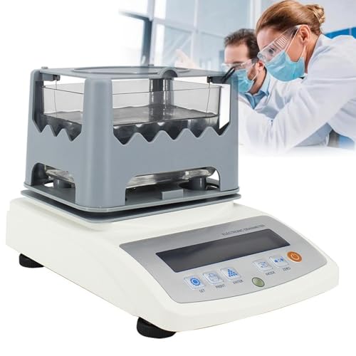 Gold Purity Analyser Meter Electronic Solids Density Meter,Solid Density Meter, Digital Solid Density Meter,High-Precision Metal Purity Analyzer,Plastic Rubber Density Meter(1200A)