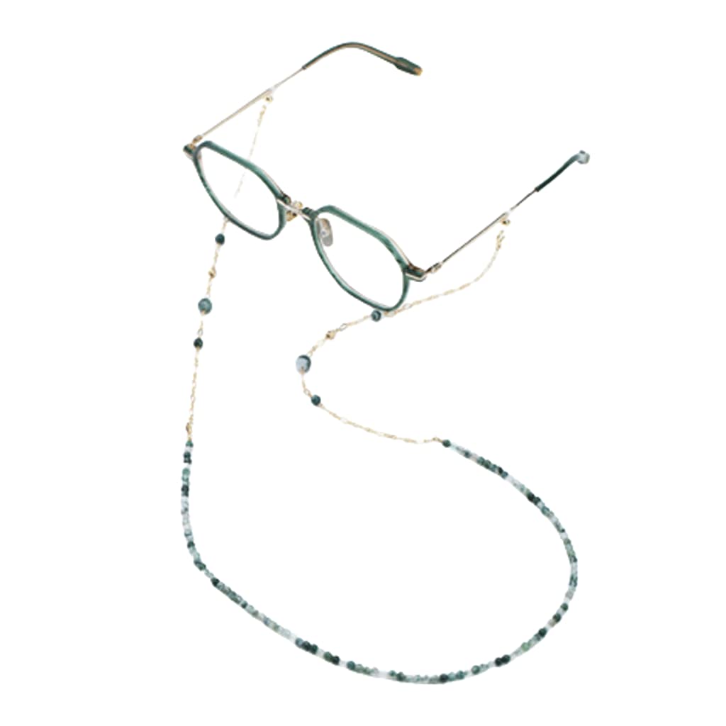 SOBOURSOBOUR Hermoso Cadena de anteojos de Primera Calidad, Cadenas de anteojos con Cuentas Naturales, Collar extraíble, Pulsera, cordón, Correa de anteojos Vintage, cordón para anteojos Accesorios