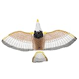 STOBOK 電動吊り下げイーグルおもちゃ 音楽とライト付きリアルな羽ばたく鳥形状 向け手先訓練 飛行遊びで創造力促進 パーティー用インタ