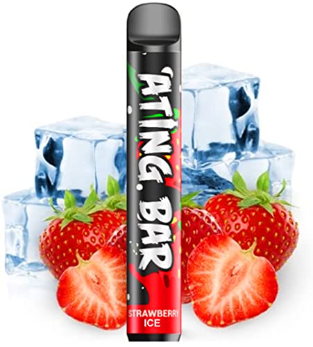1000 Puffs Einweg E zigarette ohne nikotin Vape, E shisha Vape stick, e-zigarette ohne nikotin und teer (Erdbeereis) Cover