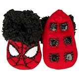 High Point Design, LLC Spider-Man Face Kid's Fuzzy Slippers, 41N50061C60