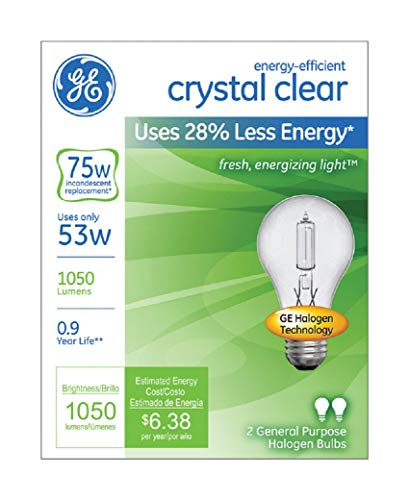 Ge Lighting 78797 53 Watt Clear Halogen Light Bulbs 2 Count #TOP1