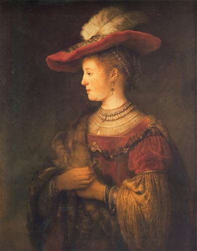 Peinture sur Toile Saskia de Rembrandt Impression Haute Définition 60x90