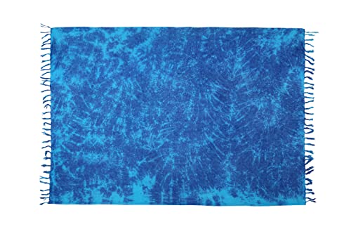 SAIVONA Pareo Sarong Strandtuch Damen - Wickelrock Strand - Handtuch Blickdicht als Wickeltuch oder Handtuchkleid und Wickelkleid Damen - Handarbeit...